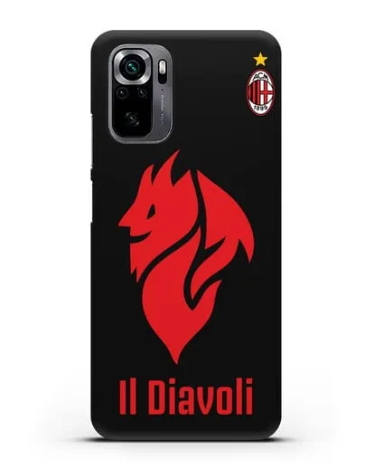 Чехол с символикой ФК Милан и надписью IL DIAVOLI силиконовый для Xiaomi Poco M5s