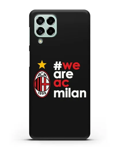Чехол с логотипом ФК Милан и надписью #WE ARE AC MILAN силиконовый для Samsung Galaxy M53 [SM-M536]