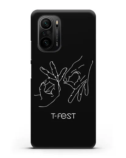 Чехол с изображением рук T-Fest силиконовый для Xiaomi Poco F3