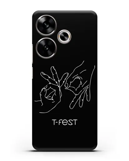 Чехол с изображением рук T-Fest силиконовый для Xiaomi Poco F6