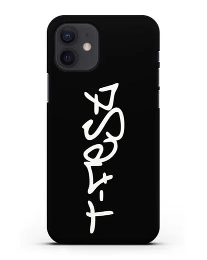 Чехол с надписью T-Fest силиконовый для iPhone 12