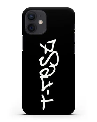 Чехол с надписью T-Fest силиконовый для iPhone 12 mini