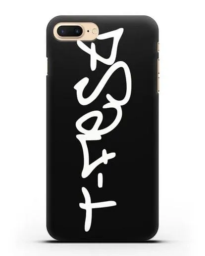 Чехол с надписью T-Fest силиконовый для iPhone 7 Plus