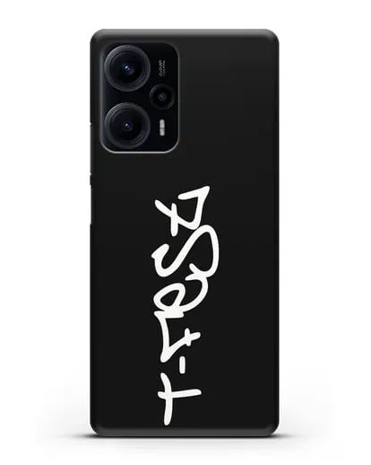 Чехол с надписью T-Fest силиконовый для Xiaomi Poco F5