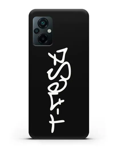 Чехол с надписью T-Fest силиконовый для Xiaomi Poco M5