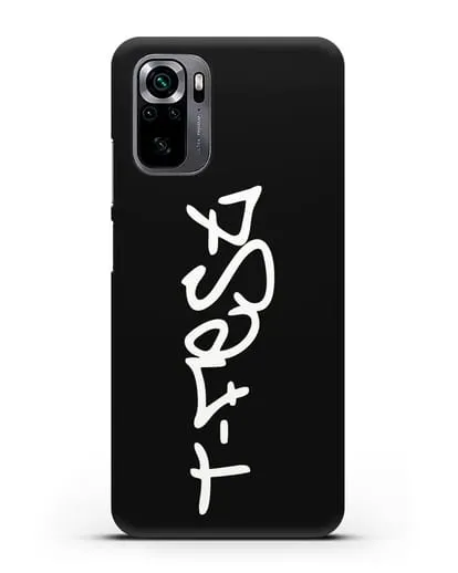 Чехол с надписью T-Fest силиконовый для Xiaomi Poco M5s