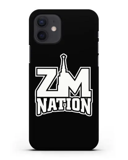 Чехол с логотипом ZM Nation силиконовый для iPhone 12