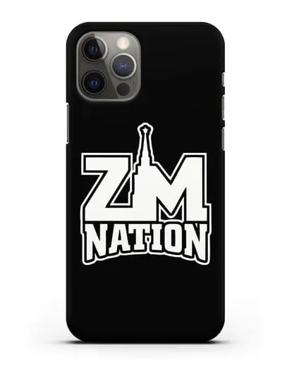 Чехол с логотипом ZM Nation силиконовый для iPhone 12 Pro