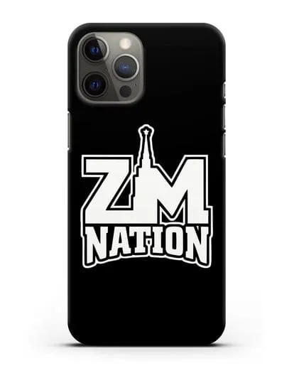 Чехол с логотипом ZM Nation силиконовый для iPhone 12 Pro Max