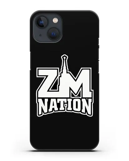 Чехол с логотипом ZM Nation силиконовый для iPhone 13 Mini