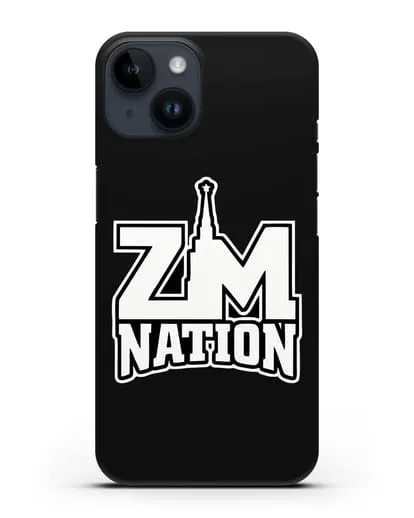 Чехол с логотипом ZM Nation силиконовый для iPhone 14