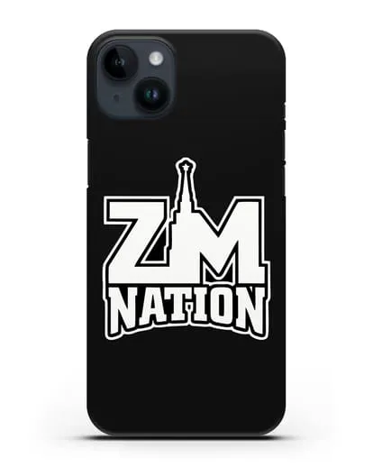 Чехол с логотипом ZM Nation силиконовый для iPhone 14 Plus