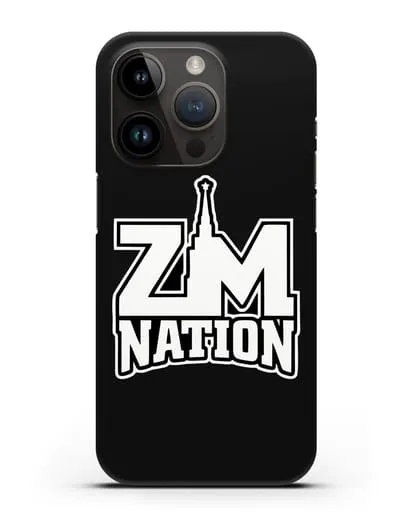 Чехол с логотипом ZM Nation силиконовый для iPhone 14 Pro
