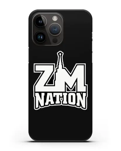 Чехол с логотипом ZM Nation силиконовый для iPhone 14 Pro Max
