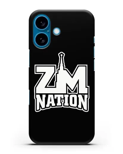 Чехол с логотипом ZM Nation силиконовый для iPhone 16