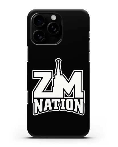 Чехол с логотипом ZM Nation силиконовый для iPhone 16 Pro Max