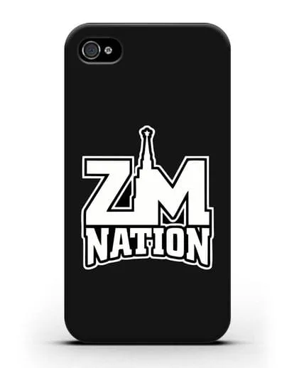 Чехол с логотипом ZM Nation силиконовый для iPhone 4/4s