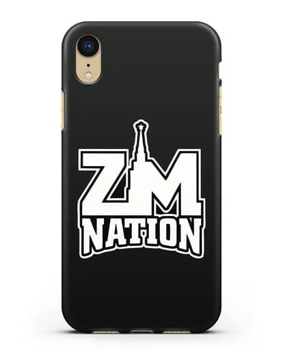 Чехол с логотипом ZM Nation силиконовый для iPhone XR