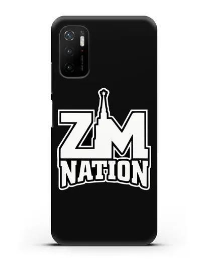 Чехол с логотипом ZM Nation силиконовый для Xiaomi Poco M3 Pro