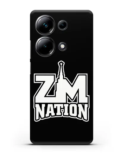 Чехол с логотипом ZM Nation силиконовый для Xiaomi Poco M6 Pro
