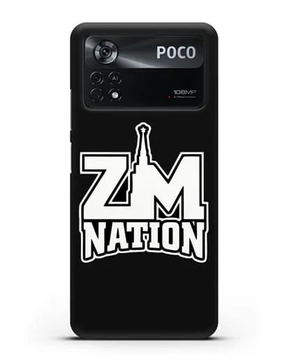 Чехол с логотипом ZM Nation силиконовый для Xiaomi Poco X4 Pro
