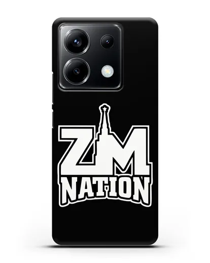 Чехол с логотипом ZM Nation силиконовый для Xiaomi Poco X6