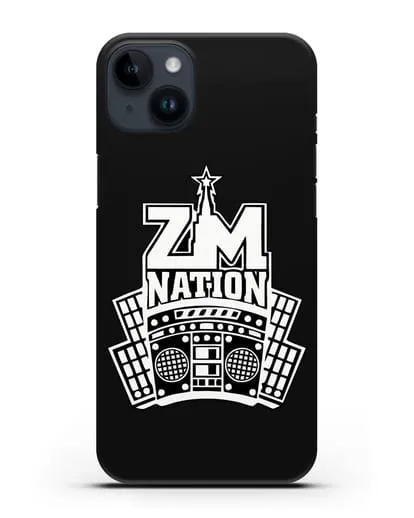 Чехол с надписью GUF Моя бабушка читает газету жизнь силиконовый для iPhone 14 Plus