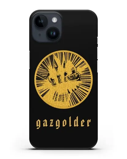 Чехол с логотипом Gazgolder силиконовый для iPhone 14