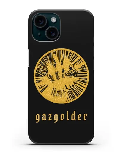 Чехол с логотипом Gazgolder силиконовый для iPhone 15