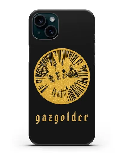 Чехол с логотипом Gazgolder силиконовый для iPhone 15 Plus