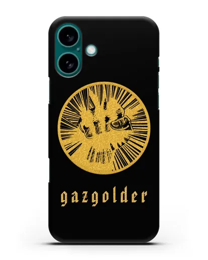 Чехол с логотипом Gazgolder силиконовый для iPhone 16 Plus