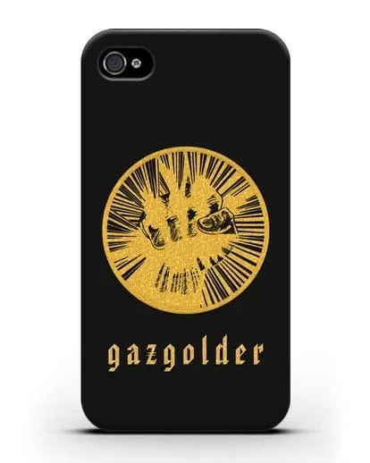 Чехол с логотипом Gazgolder силиконовый для iPhone 4/4s