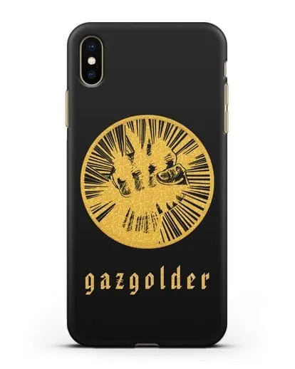 Чехол с логотипом Gazgolder силиконовый для iPhone XS Max