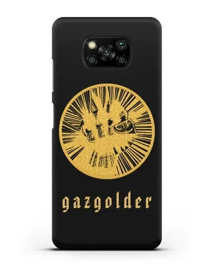 Чехол с логотипом Gazgolder силиконовый для Xiaomi Poco X3