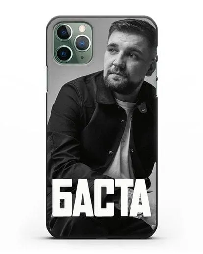 Чехол с фотографией Баста силиконовый для iPhone 11 Pro