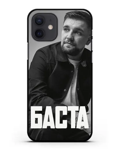 Чехол с фотографией Баста силиконовый для iPhone 12
