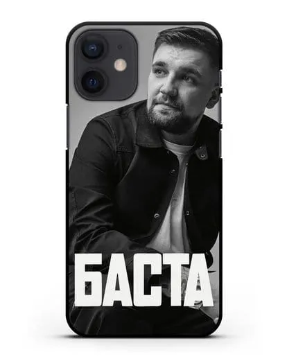 Чехол с фотографией Баста силиконовый для iPhone 12 mini