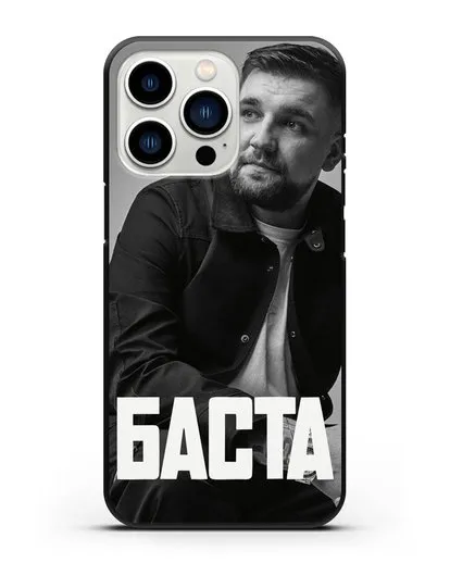 Чехол с фотографией Баста силиконовый для iPhone 13 Pro