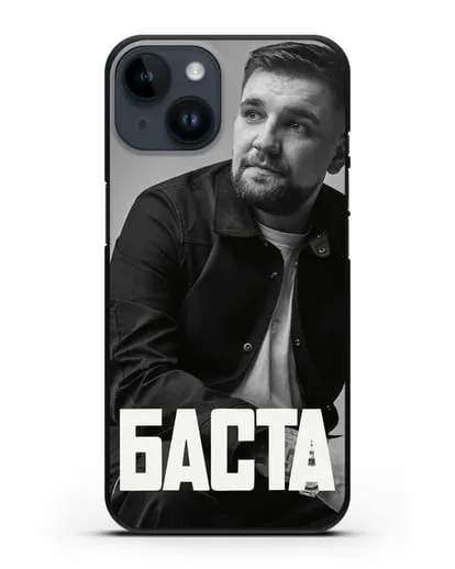 Чехол с фотографией Баста силиконовый для iPhone 14