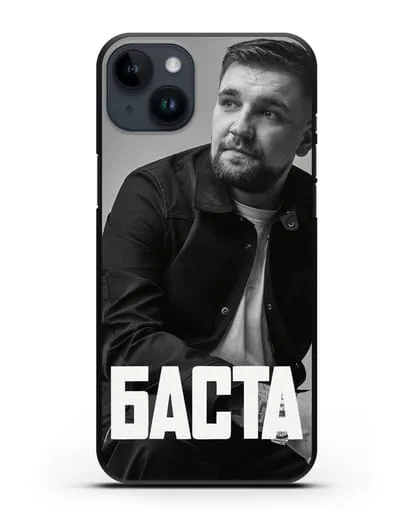 Чехол с фотографией Баста силиконовый для iPhone 14 Plus