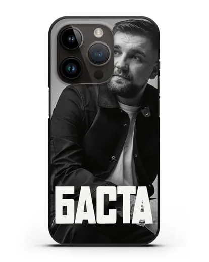 Чехол с фотографией Баста силиконовый для iPhone 14 Pro