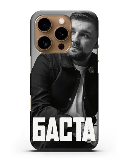 Чехол с фотографией Баста силиконовый для iPhone 16 Pro