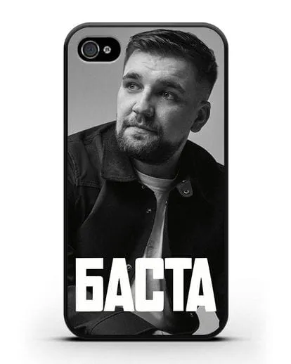 Чехол с фотографией Баста силиконовый для iPhone 4/4s