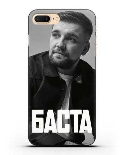 Чехол с фотографией Баста силиконовый для iPhone 7 Plus