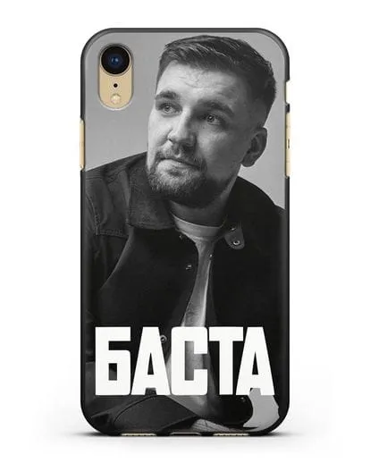 Чехол с фотографией Баста силиконовый для iPhone XR