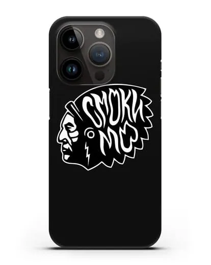 Чехол Смоки Мо Индеец силиконовый для iPhone 14 Pro