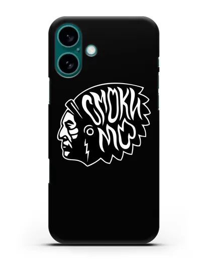 Чехол Смоки Мо Индеец силиконовый для iPhone 16 Plus