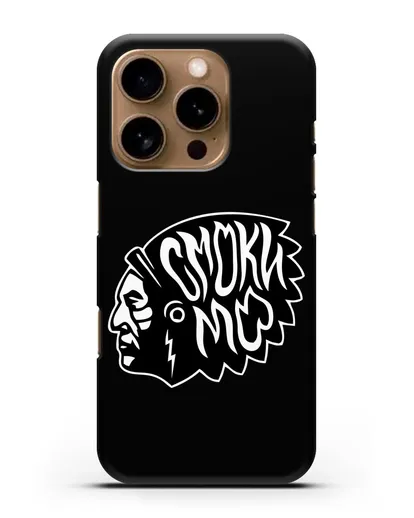 Чехол Смоки Мо Индеец силиконовый для iPhone 16 Pro