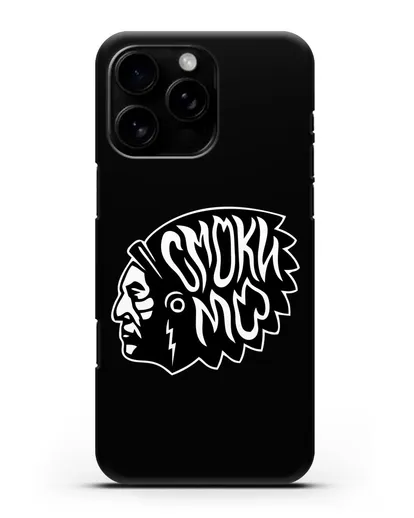 Чехол Смоки Мо Индеец силиконовый для iPhone 16 Pro Max