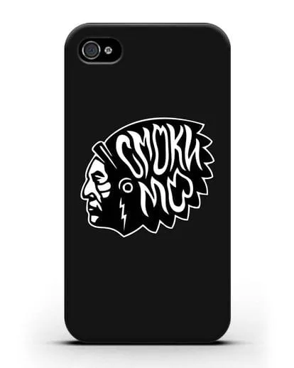 Чехол Смоки Мо Индеец силиконовый для iPhone 4/4s